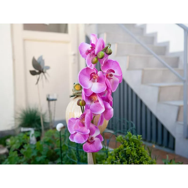 EUROPALMS ramo di orchidea artificiale, lilla, 100 cm 82530322