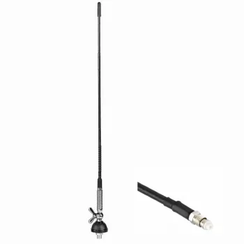MIDLAND Albrecht antenna CB T-27 con FME, 60 cm, 26-28 MHz, 100 W PEP, 50 Ohm 67110.01