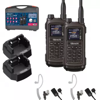 Albrecht Tectalk Duo PMR446 + Freenet 1W Set ricetrasmittenti portatili con hard-carry-case (confezione da 2) 29148.S1