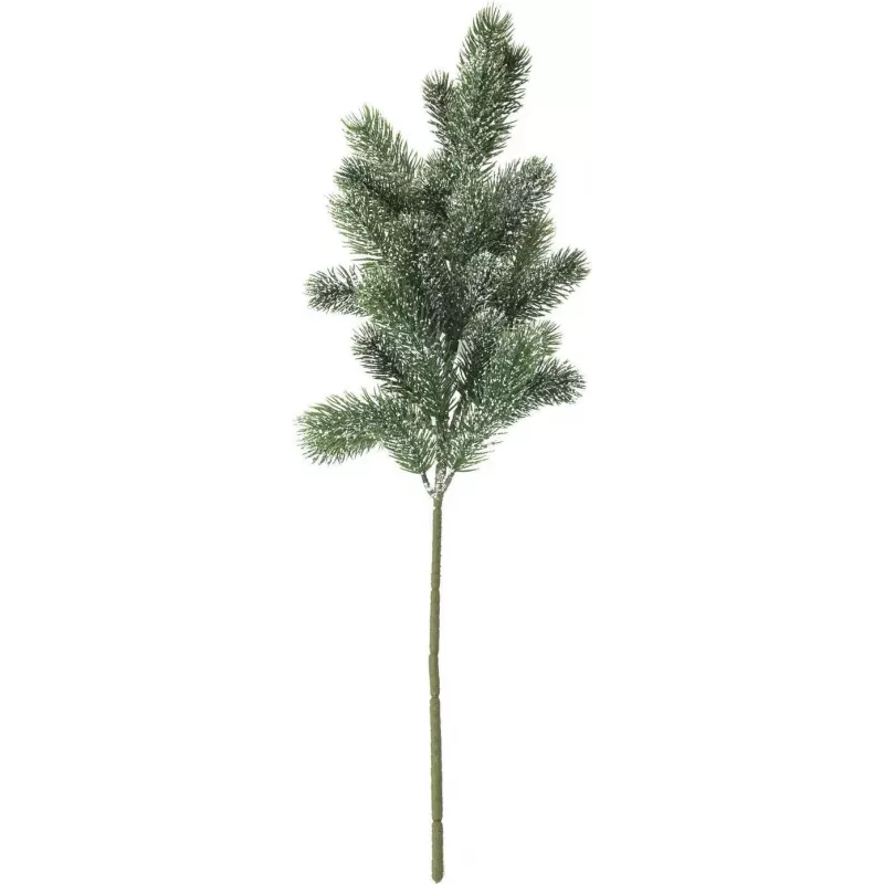 EUROPALMS Ramo di abete innevato, PE, 65 cm (83500421)