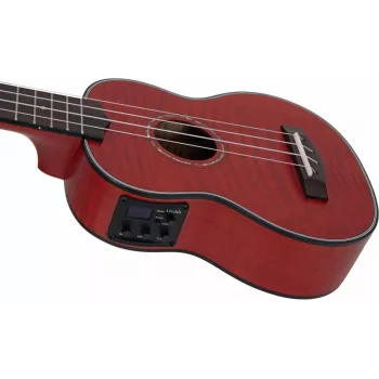 DIMAVERY UK-100 Ukulele soprano, Flamed Red 26255807