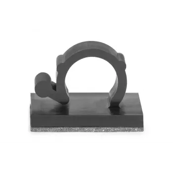 HellermannTyton MAGRA9 Morsetto magnetico per cavi, PA66/NdFeB, nero, fascio max 25 mm, 25 pezzi 151-04467