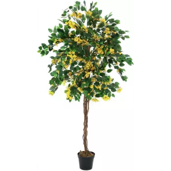EUROPALMS pianta artificiale Bougainvillea, gialla, 180 cm 82507081