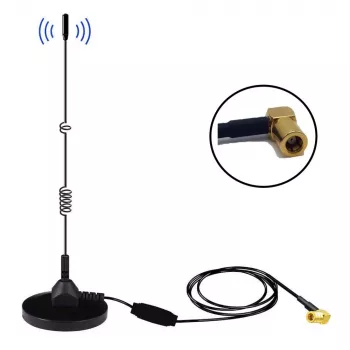 Midland Albrecht MAG31 antenna magnetica DAB+ con amplificatore, banda III, cavo 3 m, connettore SMB 62336