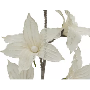 EUROPALMS ramo di clematide (EVA), artificiale, bianco (82531065)