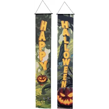 EUROPALMS Halloween banner, bosco di fantasmi, set da 2, 30x180 cm (80164207)
