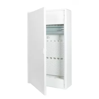 f-tronic VISION36K distributore di comunicazione da parete, 3 file con presa Schuko tripla, 16 A, bianco 7220215