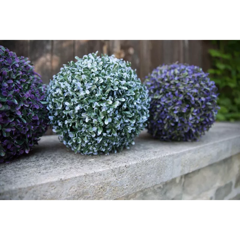 EUROPALMS sfera d'erba artificiale, blu, 22 cm 82606975