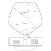 ALLNET lampada PoE RGBW con 1x porta sensore MSR / LAN / Wi-Fi (ALL-PoE-RGBW-LAMP)