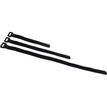 ACCESSORIO BS-1 fascette per cavi in velcro 25x195 mm, nero, confezione da 10 30006023