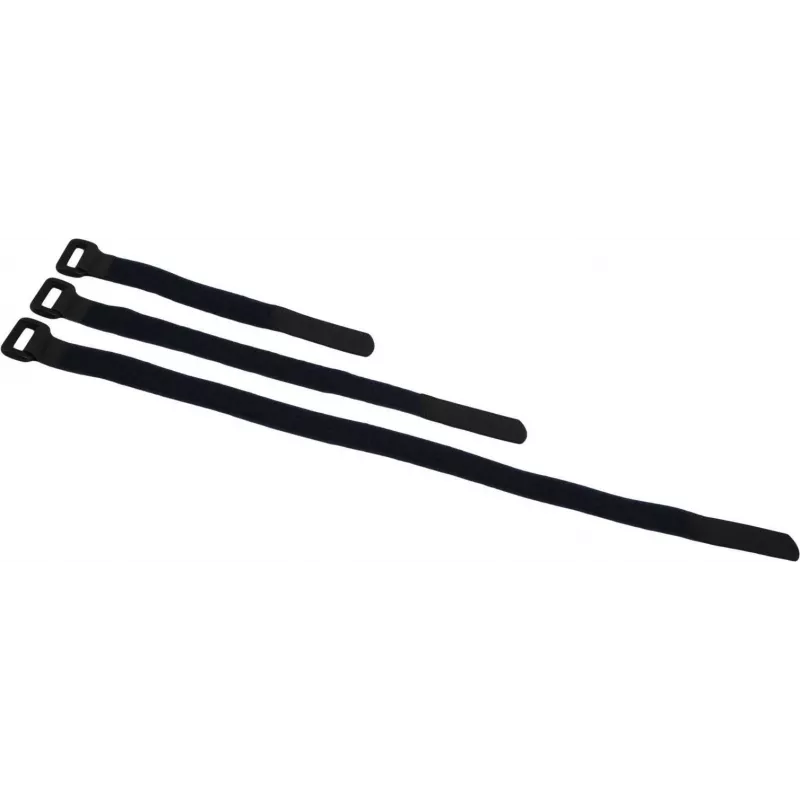 ACCESSORIO BS-1 fascette per cavi in velcro 25x195 mm, nero, confezione da 10 30006023