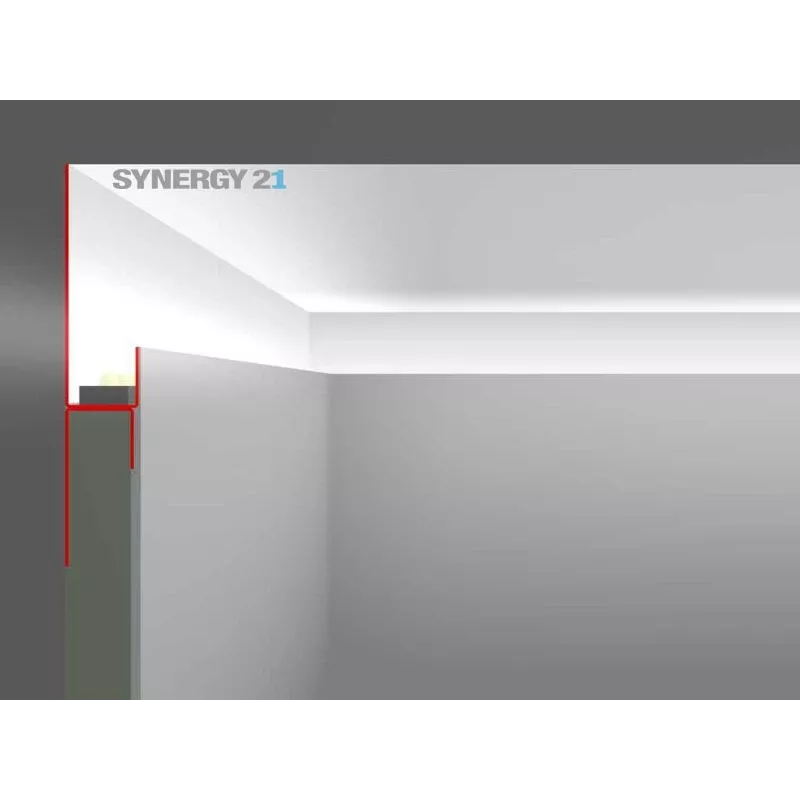 SYNERGY21 profilo LED 200cm lamiera zincata tipo B40 S21-LED-PR00140