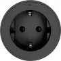 SYNERGY21 MODULRAIL tipo F modulo presa, nero (Schuko, 16A, 250V) - S21-MR015