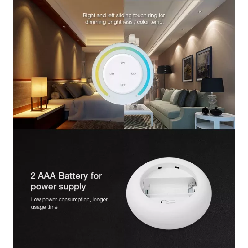 SYNERGY21 S1-G telecomando LED Sunrise per sistemi Dual White CCT MiLight/MiBoxer