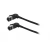 SYNERGY21 S218115 CAT6A S/FTP Cavo patch slim, RJ45, 2m, nero, 500MHz, LSZH, connettore rotante