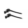 SYNERGY21 S218115 CAT6A S/FTP Cavo patch slim, RJ45, 2m, nero, 500MHz, LSZH, connettore rotante