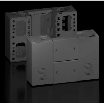 Rittal VX 8660020 Elemento angolare zoccolo con copertura anteriore/posteriore, altezza 200 mm