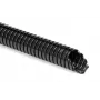HellermannTyton 166-12013 HG-ELWS12-PA6-BK Guaina corrugata di protezione, nera, diametro interno 10 mm, 50 m