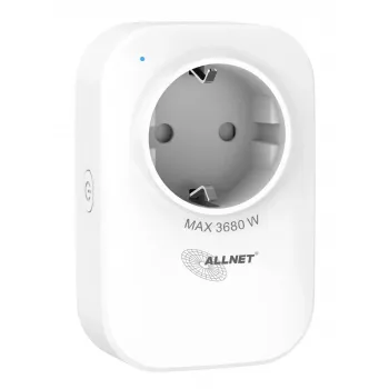 ALLNET ESP32 WLAN presa smart con misurazione energia e 2x caricabatterie USB ALL3079