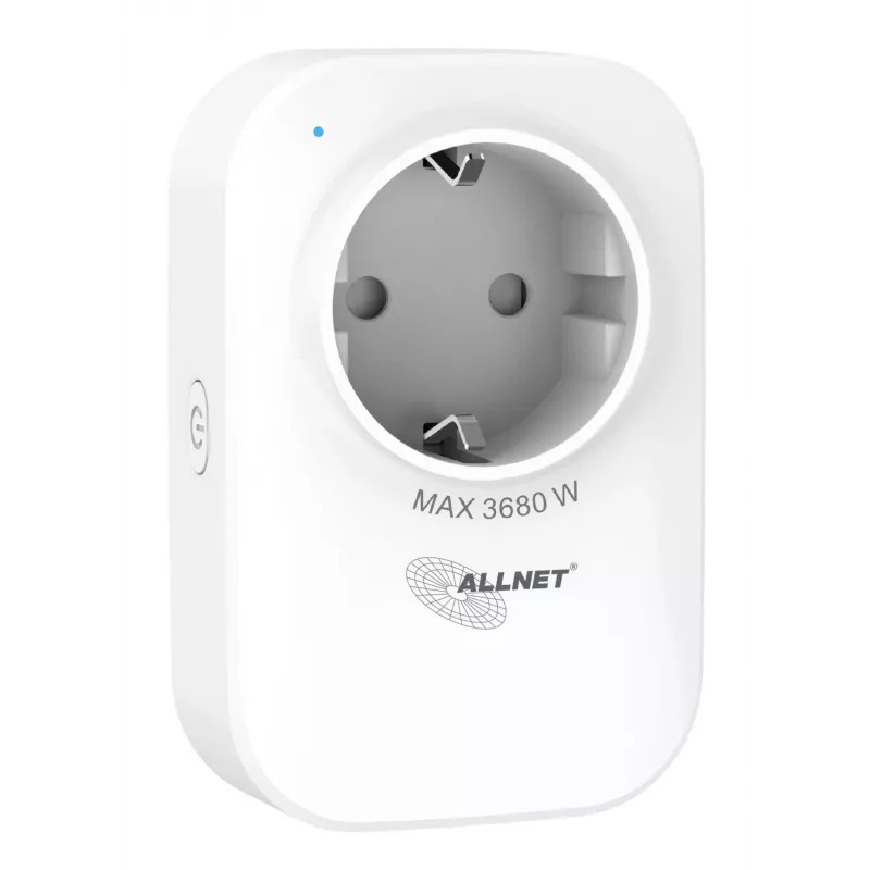 ALLNET ESP32 WLAN presa smart con misurazione energia e 2x caricabatterie USB ALL3079