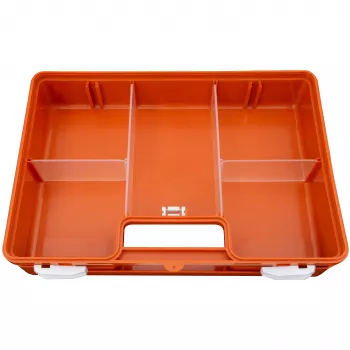 PETEX 43924035 Valigetta pronto soccorso DIN 13169, arancione, 350 x 140 x 240 mm