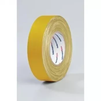 HellermannTyton HTAPE-TEX-19x10 Nastro in tessuto multiuso, giallo, 19 mm x 10 m 712-00202
