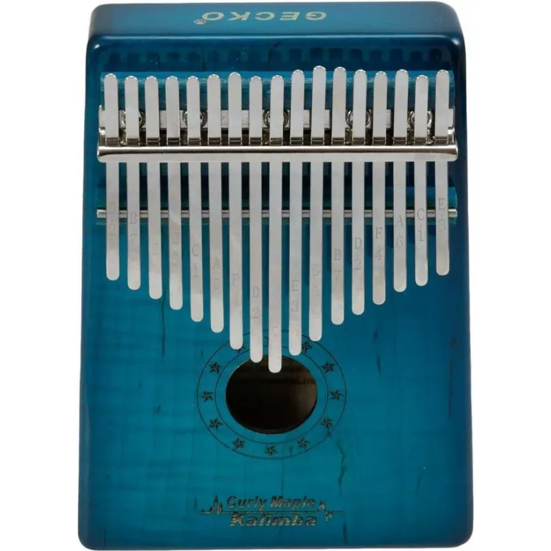 Dimavery KL-6 Kalimba, 17 tasti, Do maggiore, blu 26051620
