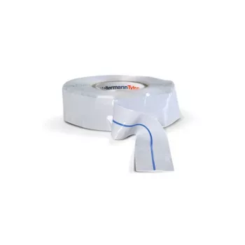HellermannTyton 711-00400 Nastro in gomma siliconica autoagglomerante, 9,1 m x 25 mm, grigio