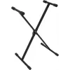 DIMAVERY SL-2EU Supporto per tastiera X-Style, regolabile in altezza, pieghevole, nero 26702069
