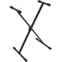 DIMAVERY SL-2EU Supporto per tastiera X-Style, regolabile in altezza, pieghevole, nero 26702069