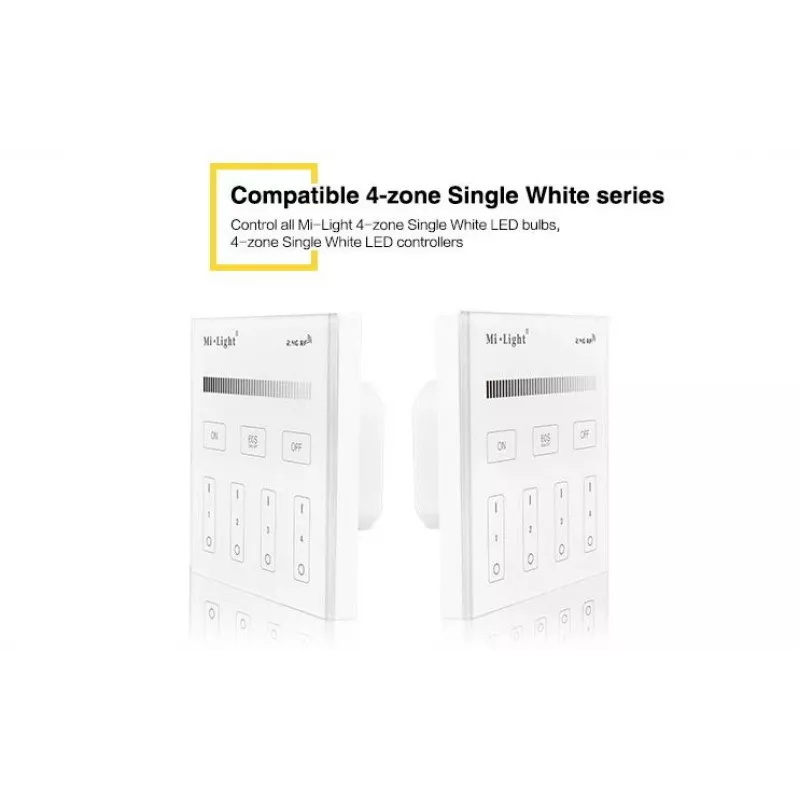SYNERGY21 T1 MiLight Smart Panel Telecomando touch a 4 zone a tinta unita
