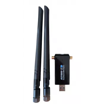 ALLNET Wireless AX 1800Mbit USB 3.0 Chiavetta WLAN Dongle ALL-WA1800AX-EXT con antenne esterne