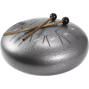 DIMAVERY TD-12 Tamburo a linguette d'acciaio, 12 note, C-Dur pentatonico, argento 26058335