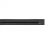 SYNERGY21 MODULRAIL Ciabatta 600mm con interruttore, 3 prese Schuko, nero S21-MR005