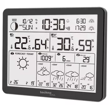 Techno Line WD3000 Stazione meteo WLAN con previsioni a 4 giorni e sensore esterno WD3000 stazione meteo