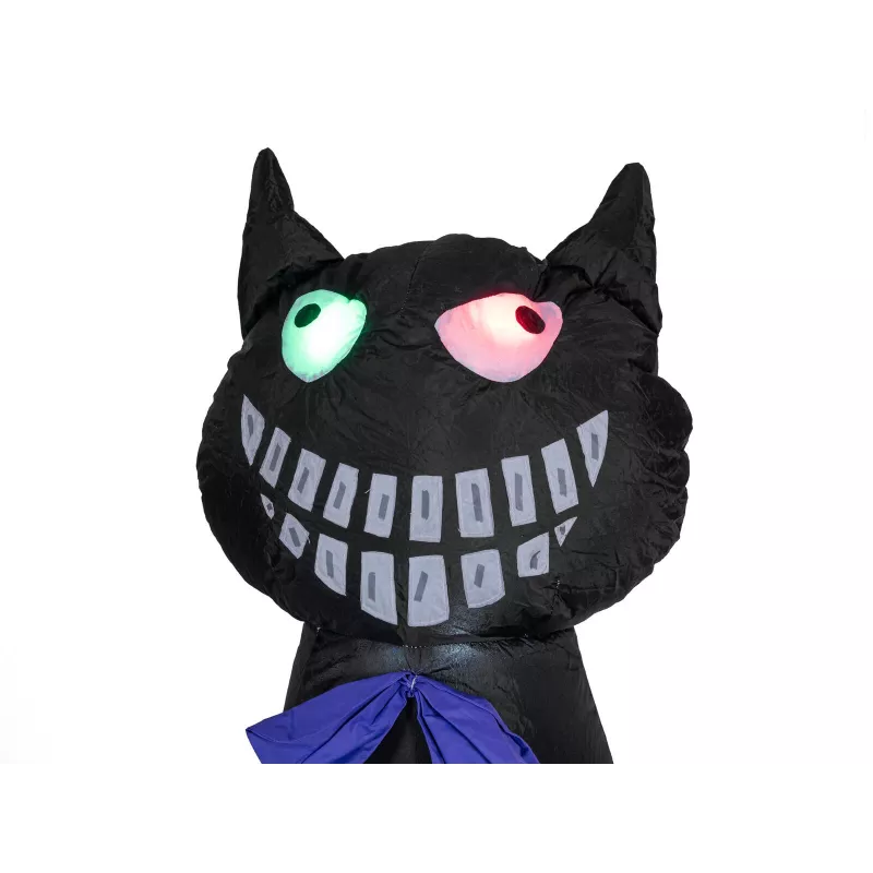 EUROPALMS Halloween Figura gonfiabile gatto con zucca, 183cm 83316152
