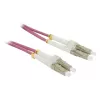 SYNERGY21 S216280 Cavo patch fibra ottica OM4 LC-LC duplex multimodale, viola, 60m