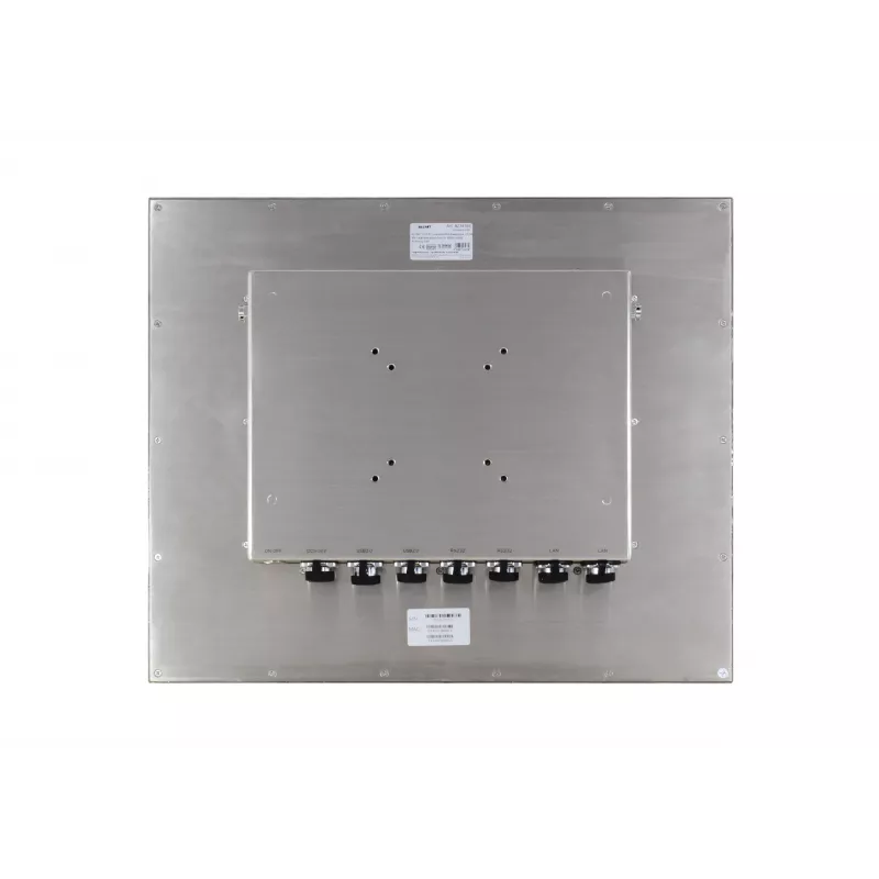 ALLNET Armoury-190 PC panel touch industriale 19 pollici IP67 acciaio inox, Intel Celeron J4125, 4GB RAM, 128GB SSD, Windows 10 Pro