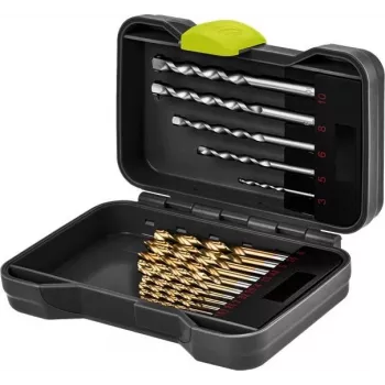 Goobay set da 17 pezzi di punte per metallo e pietra con inserti per avvitatore in custodia robusta 77848