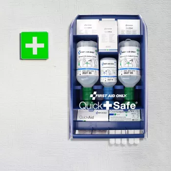 First Aid Only Quick+ Safe DIN EN 15154-4 kit primo soccorso blu (P-44027 00)