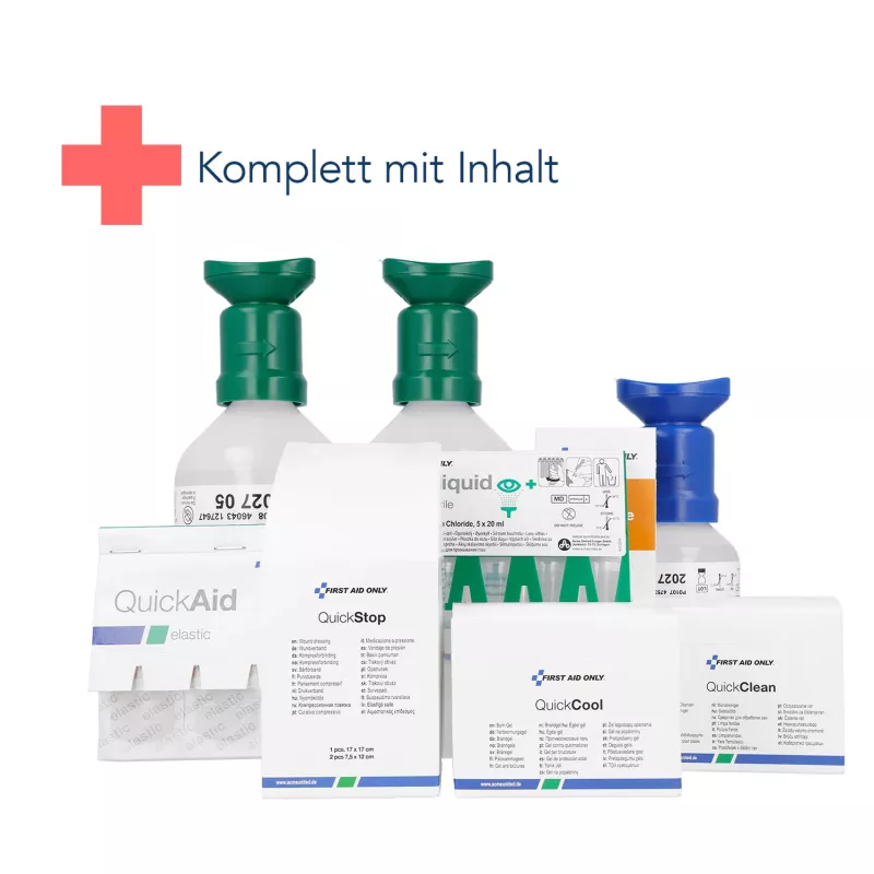 First Aid Only Quick+ Safe DIN EN 15154-4 kit primo soccorso blu (P-44027 00)