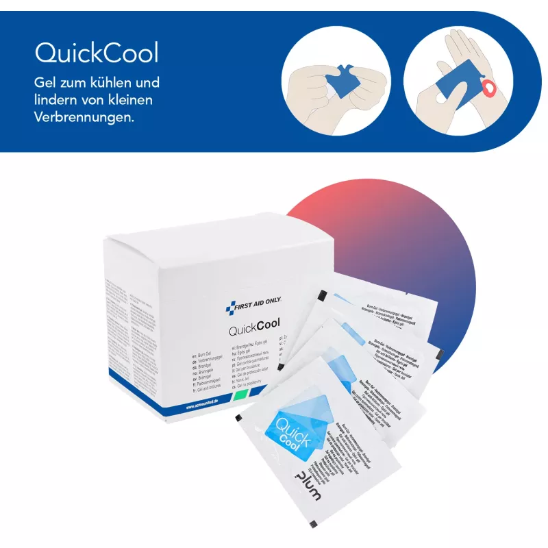 First Aid Only Quick+ Safe DIN EN 15154-4 kit primo soccorso blu (P-44027 00)