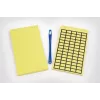 HellermannTyton 598-92427 etichette rimovibili in vinile giallo a trasferimento termico, 44 x 10 mm, 440 etichette