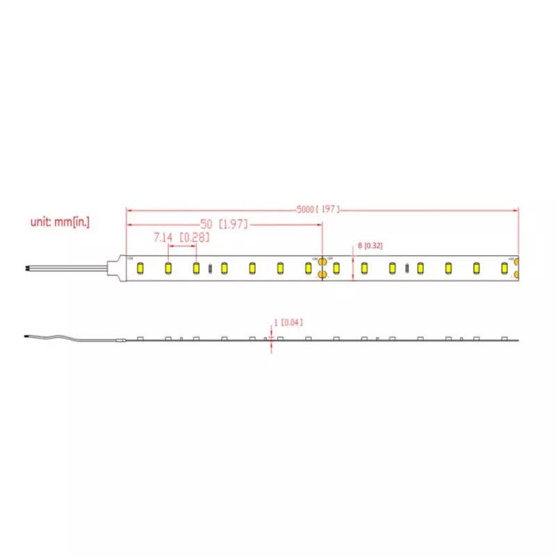 SYNERGY21 Flex Strip bianco caldo DC24V 72W IP67 CRI>90 (S21-LED-B220010)