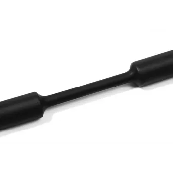 HellermannTyton HelaShrink 319 guaina termorestringente 2:1, 1,2 mm diametro di fornitura, nero, 1 m di lunghezza, 10 pz. (319-01200)