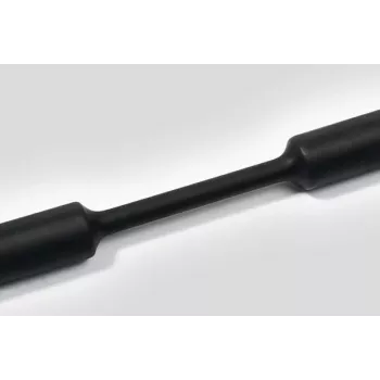 HellermannTyton HelaShrink 319 guaina termorestringente 2:1, 1,2 mm diametro di fornitura, nero, 1 m di lunghezza, 10 pz. (319-01200)