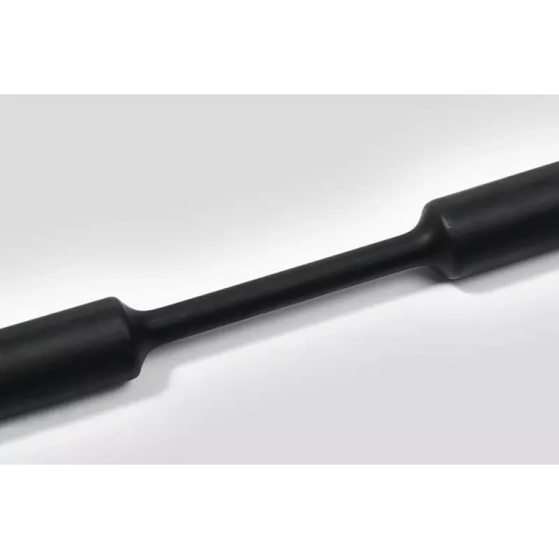 HellermannTyton HelaShrink 319 guaina termorestringente 2:1, 1,2 mm diametro di fornitura, nero, 1 m di lunghezza, 10 pz. (319-01200)