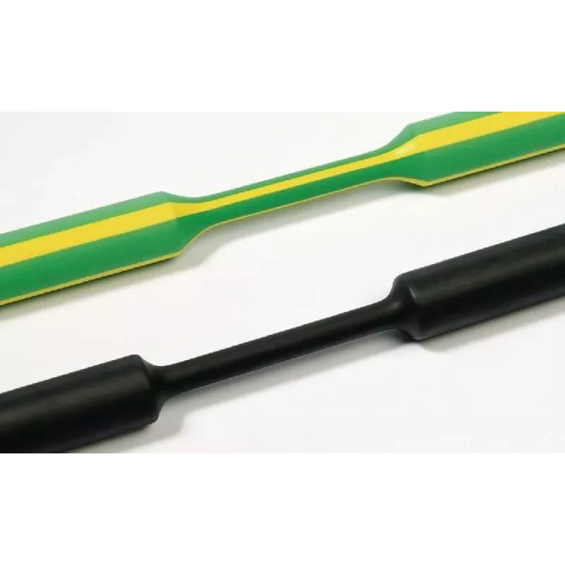 HellermannTyton HelaShrink 319 guaina termorestringente 2:1, 1,2 mm diametro di fornitura, nero, 1 m di lunghezza, 10 pz. (319-01200)