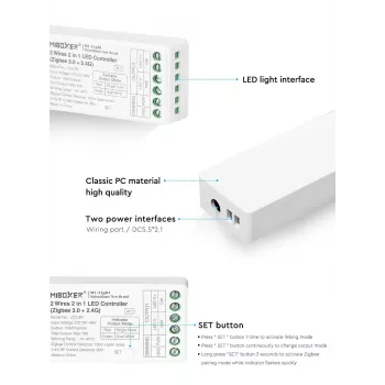 SYNERGY21 Synergy 21 controller CCT a 2 fili Zigbee*Milight/Miboxer* (LC2-ZR)
