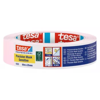 tesa 4333 Precision Mask nastro di mascheratura rosa chiaro 50 m x 25 mm 04333-00018-02